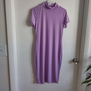 Fashion Nova Purple Midi Dress